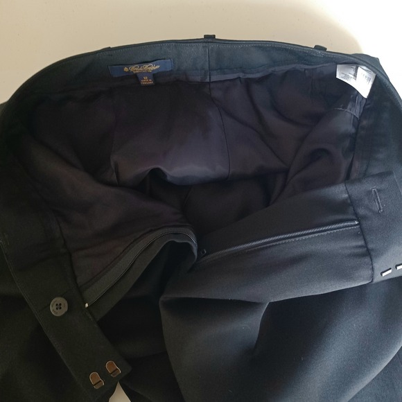 Brooks Brothers Caroline Fit Navy Blue 100% Wool Dress Pants Trousers Womens 12 - Picture 7 of 10
